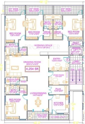 Legend Chawla (4BHK+5T (4,254 sq ft) 4254 sq ft)
