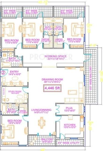 Legend Chawla (4BHK+4T (4,446 sq ft) 4446 sq ft)