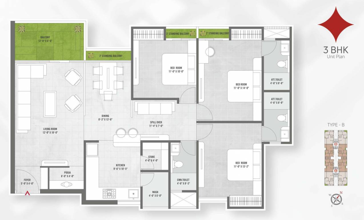  space Floor Plan Floor Plan