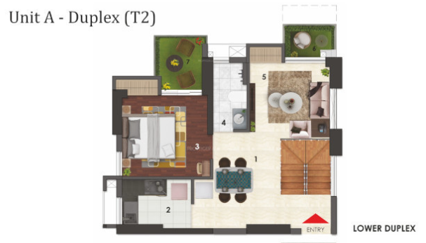  4 sight florence phase iii Floor Plan Lower Level Duplex Plan