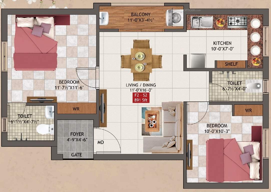  angelite apartment Floor Plan Floor Plan
