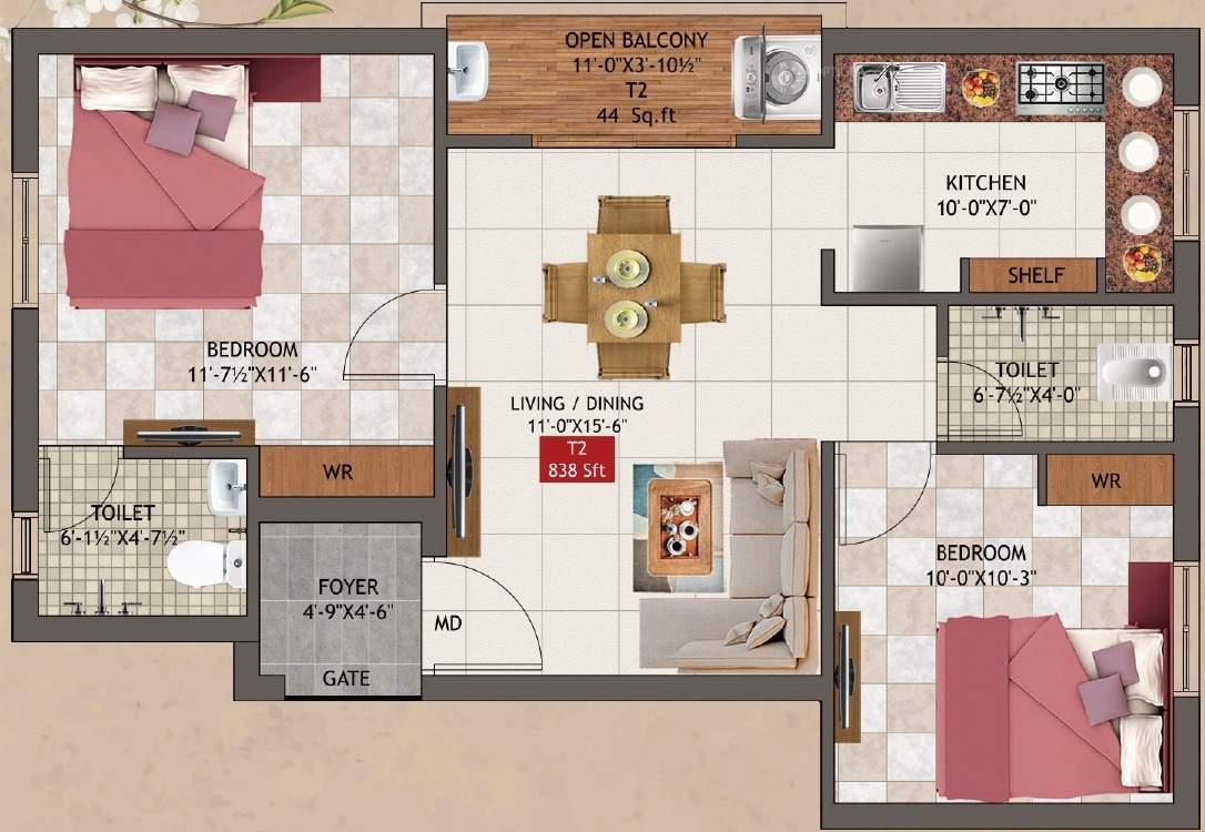  angelite apartment Floor Plan Floor Plan
