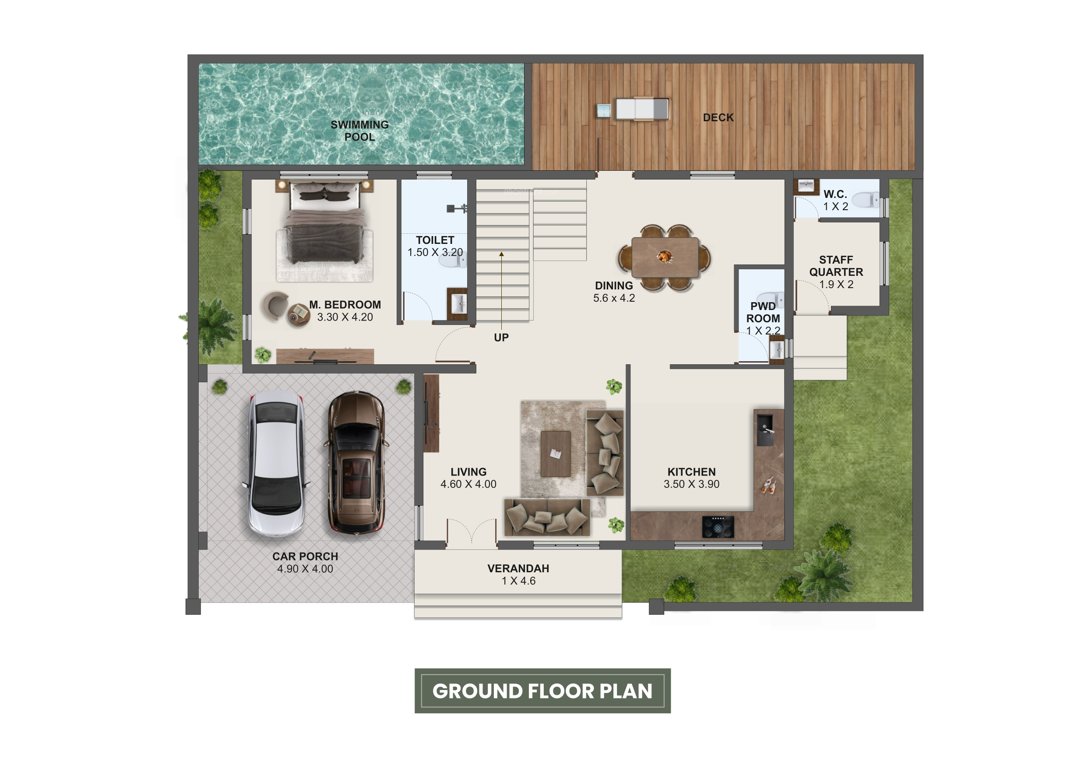  arcadia Floor Plan Ground Floor Plan