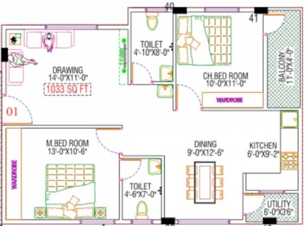  shruthi-residency Floor Plan Floor Plan