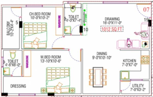 shruthi-residency Floor Plan Floor Plan
