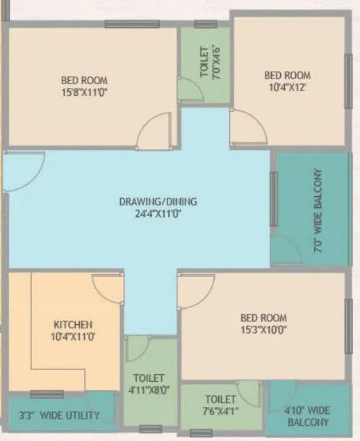 Floor Plan raj manohar residency ii Floor Plan Floor Plan