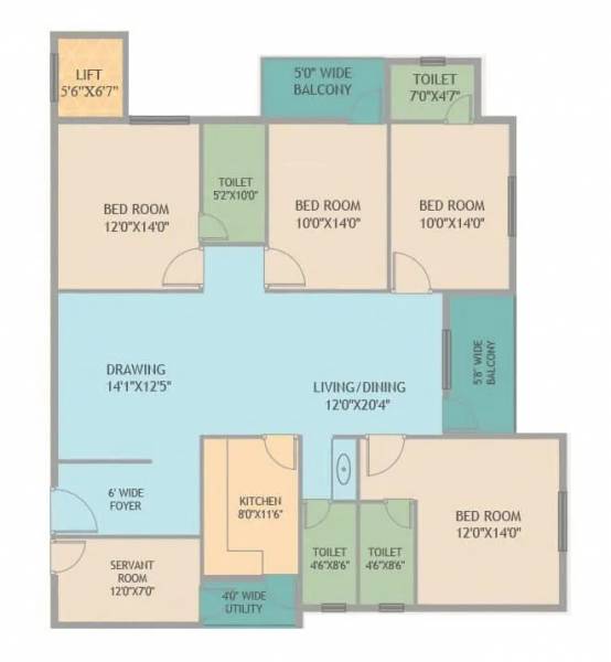  raj-manohar-residency-ii Floor Plan Floor Plan
