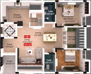 Floor Plan abhimanyu-garden-chellappas-plot-29 Floor Plan Floor Plan