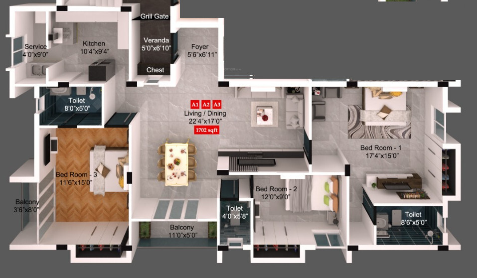 Floor Plan abhimanyu garden chellappas plot 29 Floor Plan Floor Plan