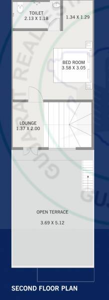  gajanan-bunglows Floor Plan Second Floor Plan