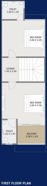  gajanan bunglows Floor Plan First Floor Plan