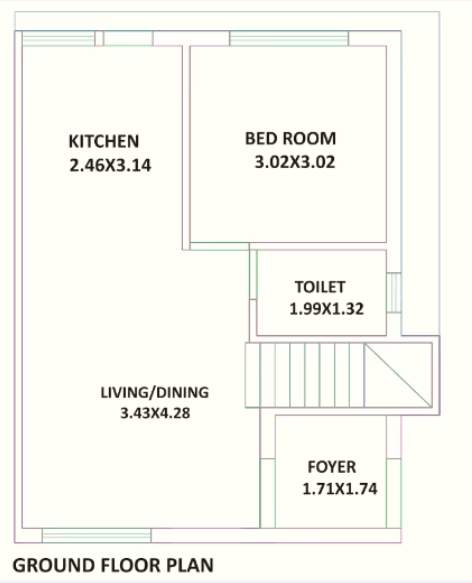  kesar 9 Floor Plan Ground Floor Plan