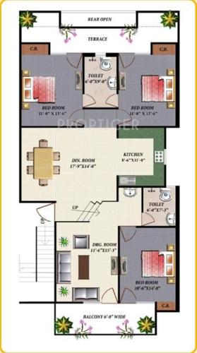 Apex Royal Castle (3BHK+2T (1,970 sq ft) 1970 sq ft)