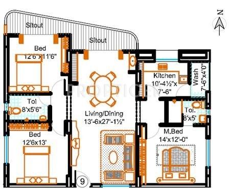 Prapurna Shantham (3BHK+2T (1,700 sq ft) 1700 sq ft)