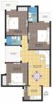 Pushpanjali Planet (3BHK+3T (1,350 sq ft) 1350 sq ft)