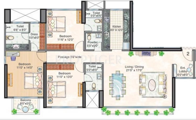 Sheth Polaris (3BHK+3T (1,740 sq ft) 1740 sq ft) Sheth Polaris (3BHK+3T (1,740 sq ft) 1740 sq ft)