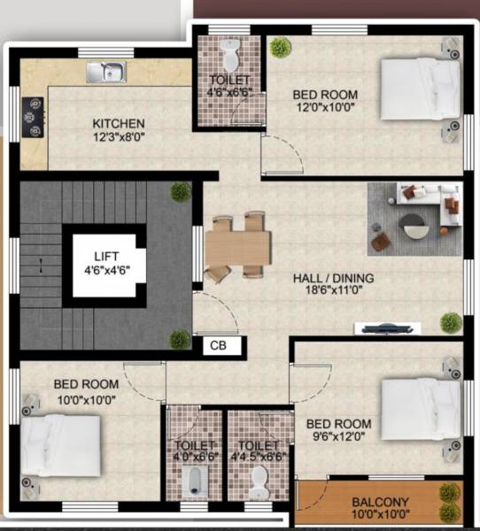  sai-usha-enclave Floor Plan Floor Plan