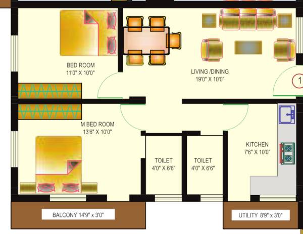  sharan-residency-block-c Floor Plan Floor Plan