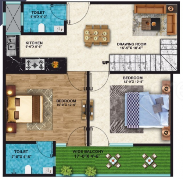  antalya-heights-phase-i Floor Plan Lower Level Duplex Plan