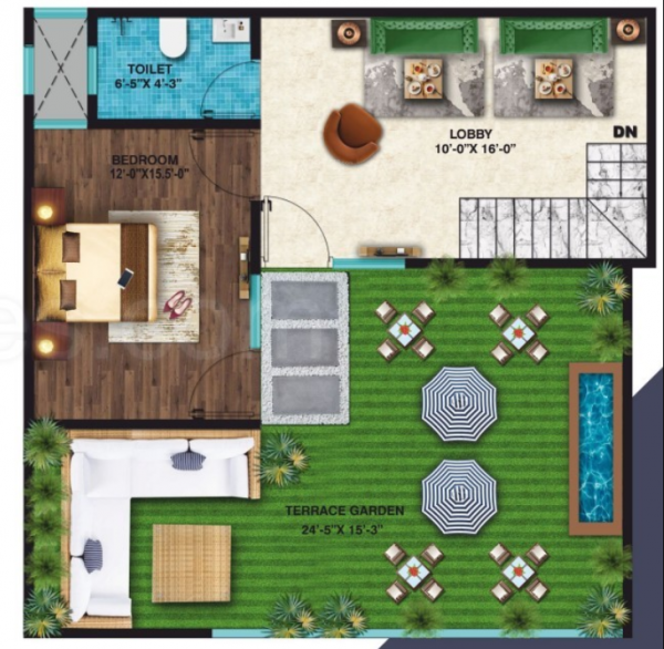  antalya-heights-phase-i Floor Plan Upper Level Duplex Plan