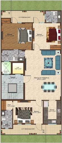 Floor Plan home-craft-luxury-floors-200-sq-yd Floor Plan Floor Plan