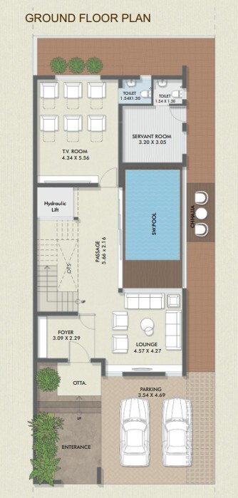 aranya palasha Floor Plan Ground Floor Plan