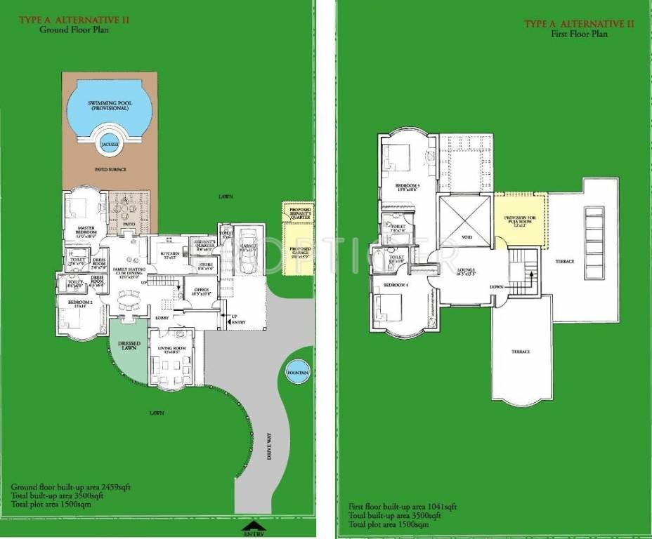 Siddha Raj Aangan (4BHK+5T (3,500 sq ft) + Pooja Room 3500 sq ft)
