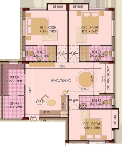 Capricorn Royale (3BHK+3T (2,135 sq ft) 2135 sq ft)