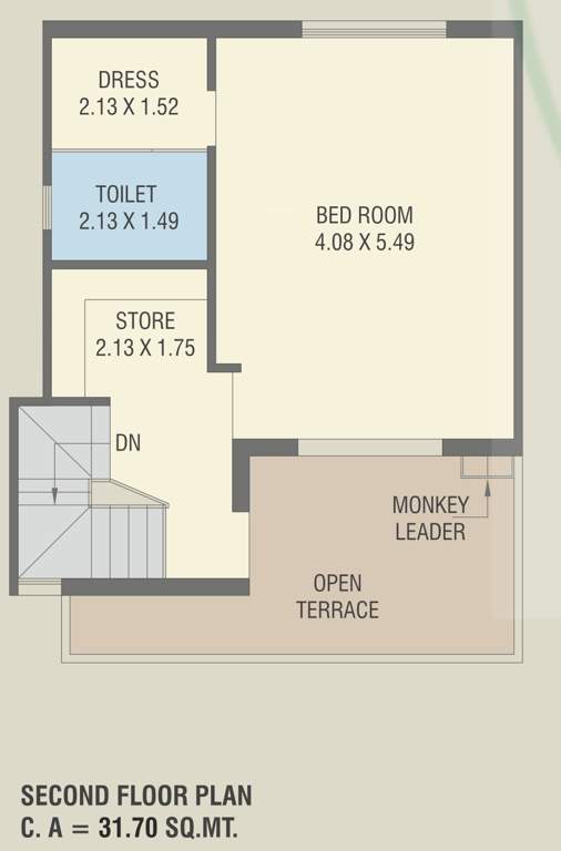  shantam luxuria Floor Plan Second Floor Plan