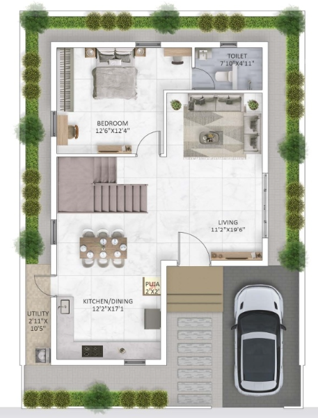  indraprastha Floor Plan Ground Floor Plan