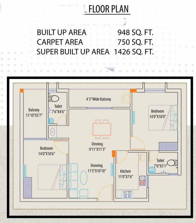 blu sapphire Floor Plan Floor Plan
