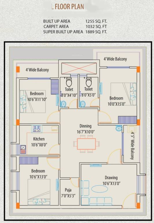 blu sapphire Floor Plan Floor Plan