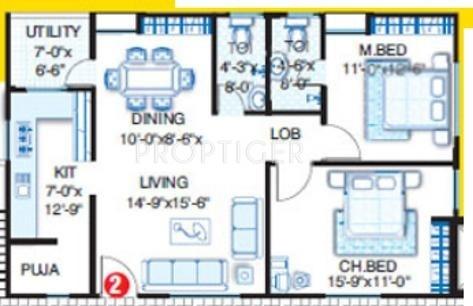 Samskruthi Swargam (2BHK+2T (1,140 sq ft) Pooja Room 1140 sq ft) Samskruthi Swargam (2BHK+2T (1,140 sq ft) Pooja Room 1140 sq ft)
