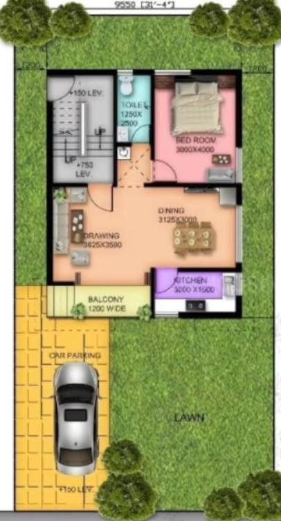  anand villa Floor Plan Ground Floor Plan