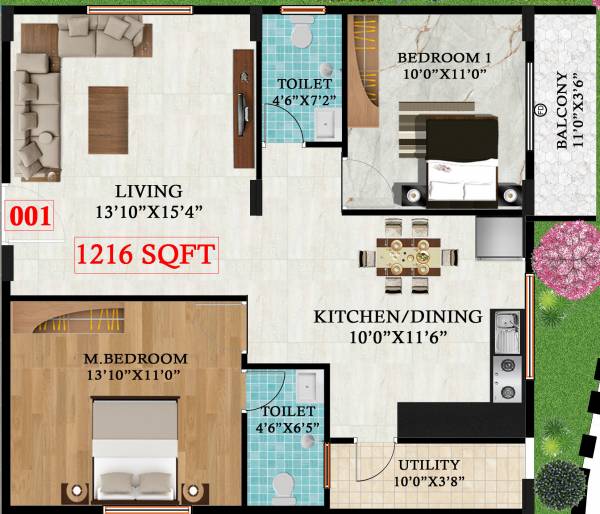  royale-gardenia Floor Plan Floor Plan