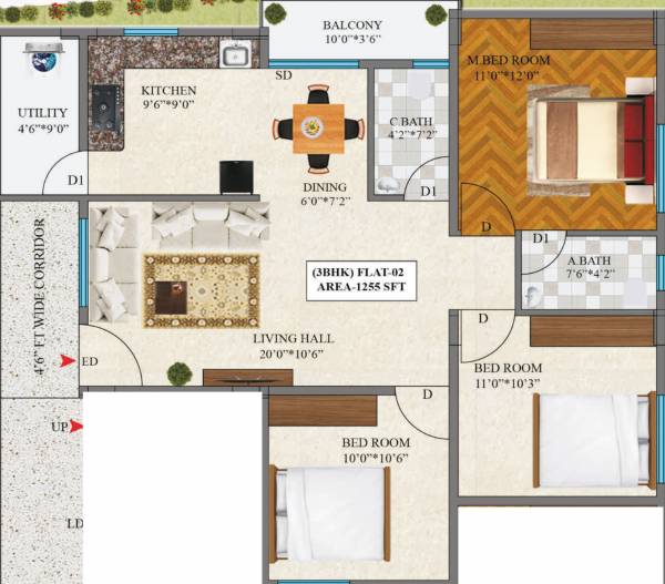  aarna-splendour Floor Plan Floor Plan