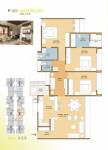 Ganesh Housing Satva Floor Plan (3BHK+3T)