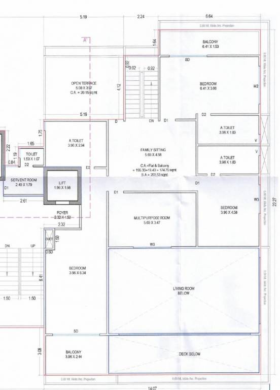  waves Floor Plan Upper Level Penthouse Plan