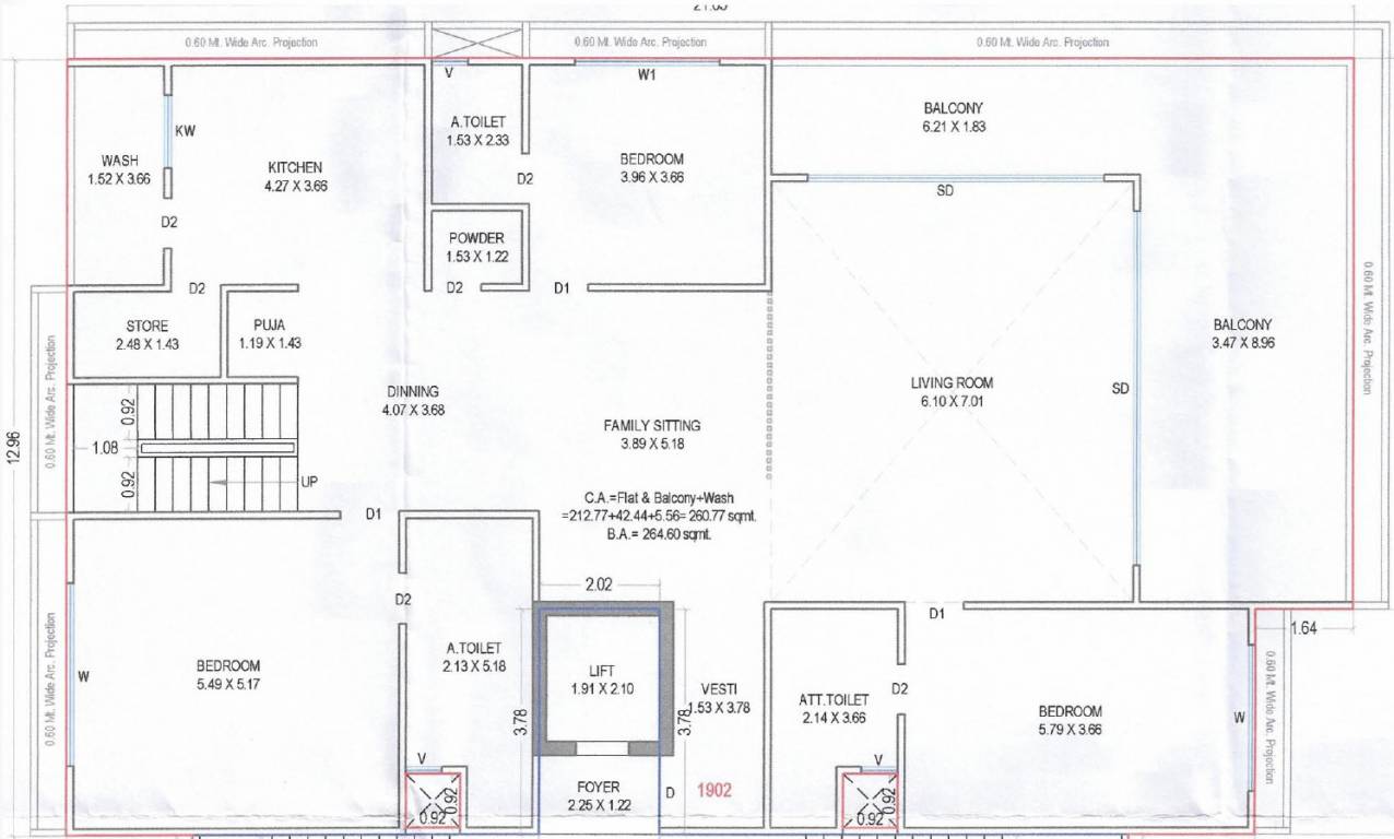  waves Floor Plan Upper Level Penthouse Plan
