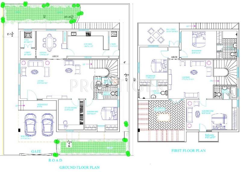 Praneeth Homes (4BHK+4T (2,997 sq ft) + Study Room 2997 sq ft)