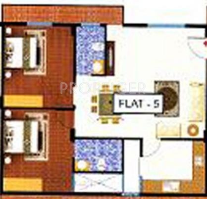 Resouces White Clouds (2BHK+2T (978 sq ft) 978 sq ft)