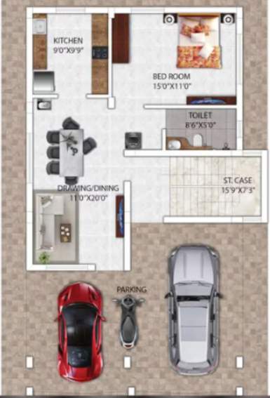 kokila dream home Floor Plan Ground Floor Plan