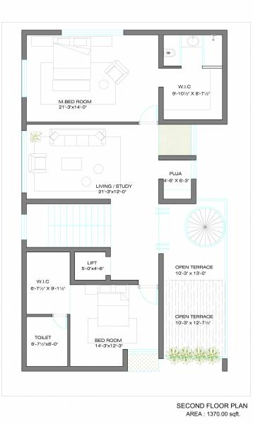  aero-villas Floor Plan Second Floor Plan