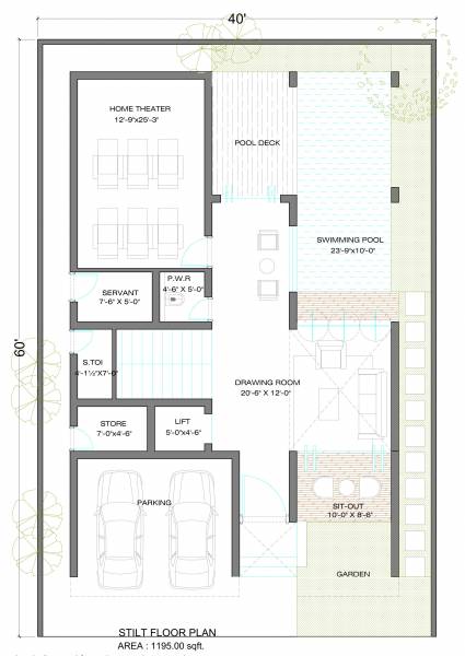  aero-villas Floor Plan Stilt Floor Plan