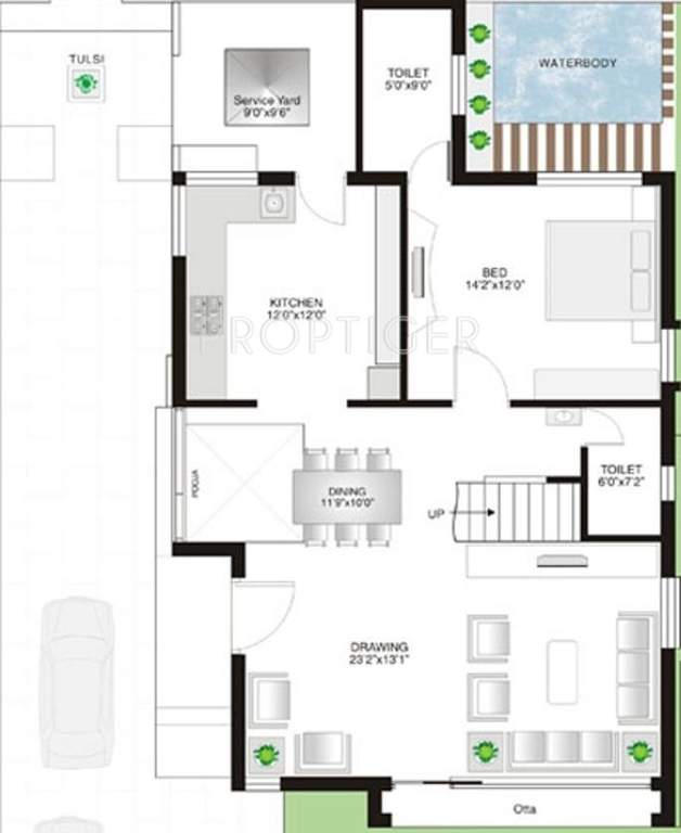 Sangath Saundrya Green (4BHK+4T (3,807 sq ft) 3807 sq ft)