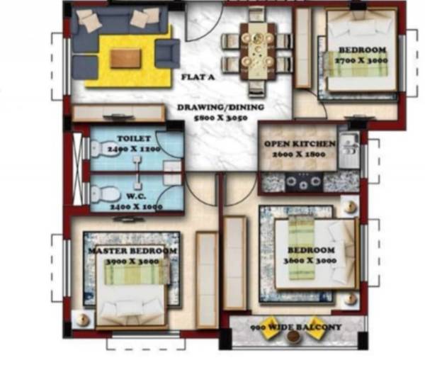  om-sai-enclave Floor Plan Floor Plan
