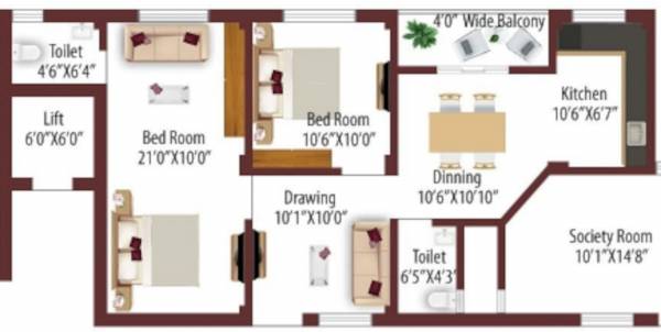  saanvi-enclave Floor Plan Floor Plan