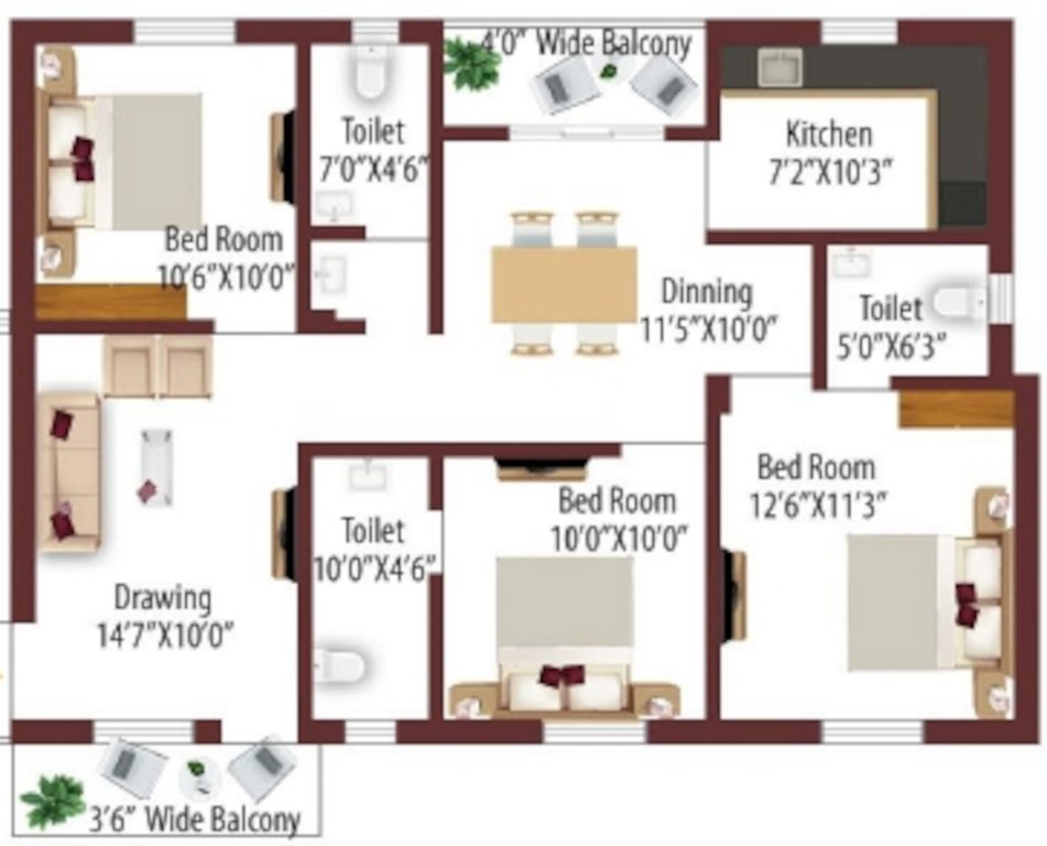 saanvi enclave Floor Plan Floor Plan