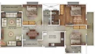 Green AMAN VALLEY (3BHK+3T (1,520 sq ft) 1520 sq ft) Green AMAN VALLEY (3BHK+3T (1,520 sq ft) 1520 sq ft)