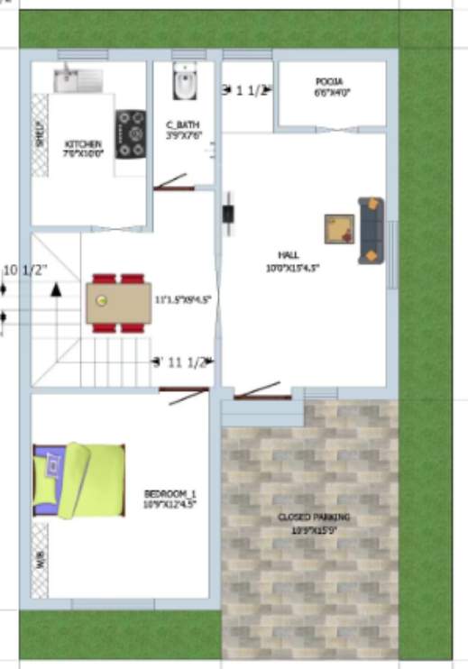  sai subhiksha nagar Floor Plan Lower Ground Floor Plan